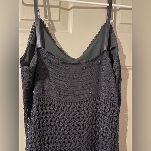 Knit and beaded midi dress